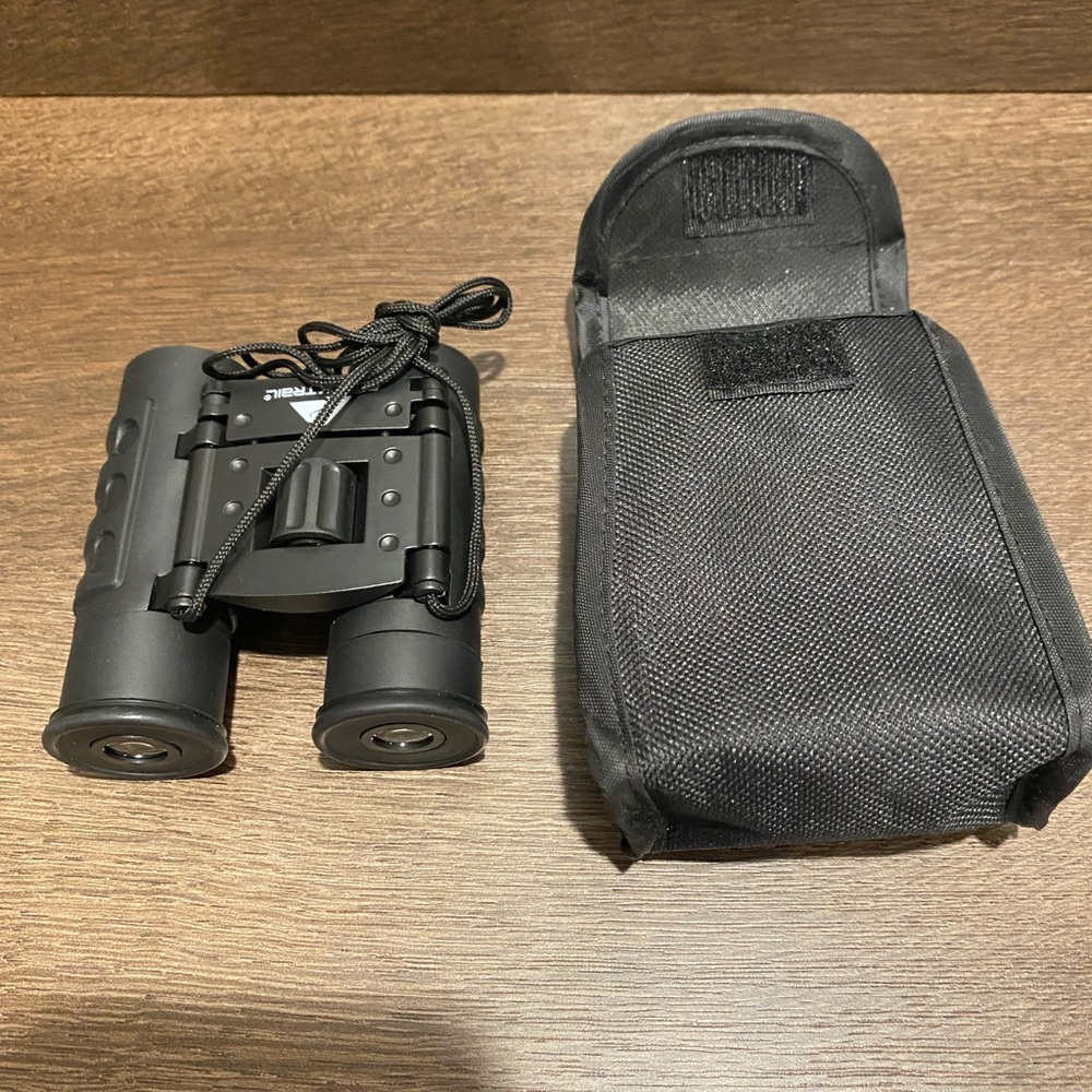 Ozark Trail Black Binoculars with Carrying Case